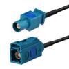 Bingfu Fakra Z Female to Male Vehicle Antenna Extension Cable 5m 16.5 feet for Car Stereo Android Head Unit GPS Navigation FM AM Radio Sirius XM Satellite Radio 4G LTE TEL Telematics Bluetooth Module view 2