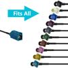 Bingfu Fakra Z Female to Male Vehicle Antenna Extension Cable 5m 16.5 feet for Car Stereo Android Head Unit GPS Navigation FM AM Radio Sirius XM Satellite Radio 4G LTE TEL Telematics Bluetooth Module view 4
