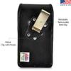 Turtleback Belt Case Designed for iPhone 11 (2019) and iPhone XR (2018) Vertical Holster Black Leather Pouch with Heavy Duty Rotating Belt Clip, view 2