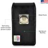 Turtleback Belt Case Designed for iPhone 11 (2019) and iPhone XR (2018) Vertical Holster Black Leather Pouch with Heavy Duty Rotating Belt Clip, view 3