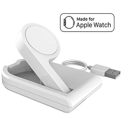 CyberTech [MFI Certified] Portable Magnetic Charging Dock Replacement, Compatible for All Apple Watch Models with Foldable Design to Enable Nightstand Mode, 3ft Long USB Cable