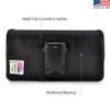 Turtleback Holster Designed for iPhone 11 (2019) and iPhone XR (2018) Belt Case Black Leather Pouch with Executive Belt Clip, Horizontal view 2