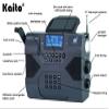 Kaito Emergency Radio Voyager Max KA900 Digital Solar Dynamo Crank Wind Up AM/FM/SW & NOAA Weather Stereo Radio Receiver with Bluetooth, Real-time Alert, MP3 Player, Recorder & Phone Charger, Black view 2