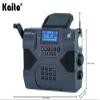 Kaito Emergency Radio Voyager Max KA900 Digital Solar Dynamo Crank Wind Up AM/FM/SW & NOAA Weather Stereo Radio Receiver with Bluetooth, Real-time Alert, MP3 Player, Recorder & Phone Charger, Black view 3