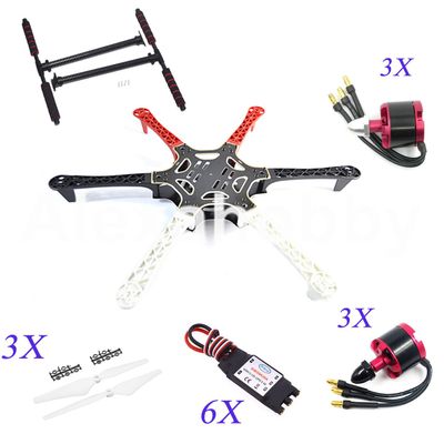 F550 Hexacopter Quadcopter W/ Landing Gear 2212 920KV Motor 30A ESC Simonk