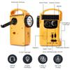 HOSHINE Solar Multi-functional 4-way Powered LED Camping Lantern and Flashlight with AM/FM Radio Cell Phone Charger, Color Yellow view 4