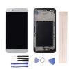 JayTong LCD Display & Replacement Touch Screen Digitizer Assembly with Free Tools for L-G K10 2017 M250 M250N M250E M250DS White with Frame view 1