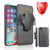 ZASE Belt Clip Case Compatible w/iPhone XR 2018 Holster Shell Tough Super Slim Protective Hard Cover Armor Defender with Glass Screen Protector (A Holster Combo Case) view 4