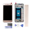 JayTong LCD Display & Replacement Touch Screen Digitizer Assembly with Free Tools for L-G X Power 2 M320 M320N/F M322 X320L-Gold with Frame view 1