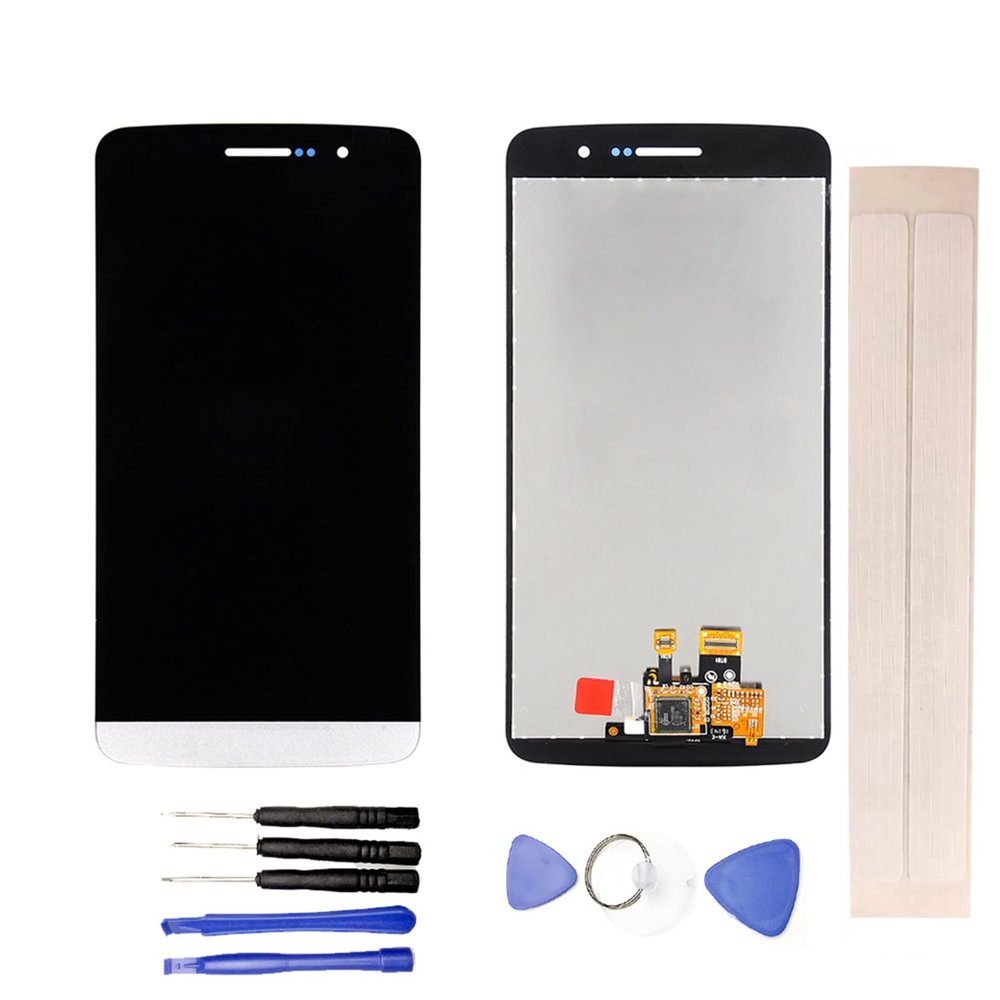 JayTong LCD Display & Replacement Touch Screen Digitizer Assembly with Free Tools for L-G Zone X180 for Ray X190 White