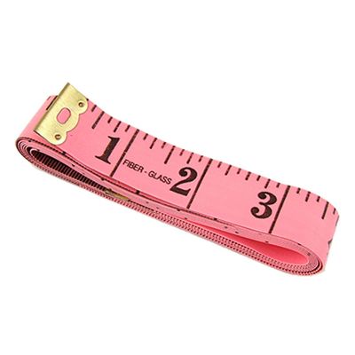 Aexit 1.5M Double Tools & Home Improvement Gold Tone Ends Fiberglass Tape Measure Tape Measures Tool Pink