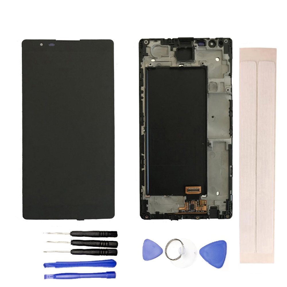JayTong LCD Display & Replacement Touch Screen Digitizer Assembly with Free Tools for L-G X Max K240 K240H MK6M Black with Frame