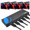 OREI UltraHD 4K @ 60 Hz 1 X 4 HDMI Splitter 1 in 4 Out 4 Port 4: 8-Bit - HDMI 2.0, HDCP 2.0, 18 Gbps, EDID, Duplicate / Mirror 4K Screens - UHDS-104 view 1