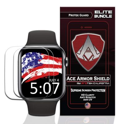 Ace Armorshield (6 Pack) Elite Bundle Premium HD Waterproof Scratch Proof thinnest Screen Protector Compatible for the Apple Watch Series 4 40MM
