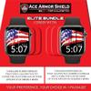 Ace Armorshield (6 Pack) Elite Bundle Premium HD Waterproof Scratch Proof thinnest Screen Protector Compatible for the Apple Watch Series 4 40MM view 2