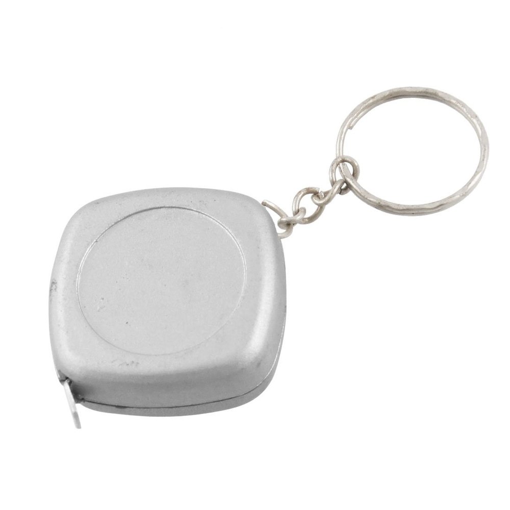 Aexit 100cm 1 Tools & Home Improvement Measuring Meter Tape Keyring Key Chain Tape Measures Silver Tone