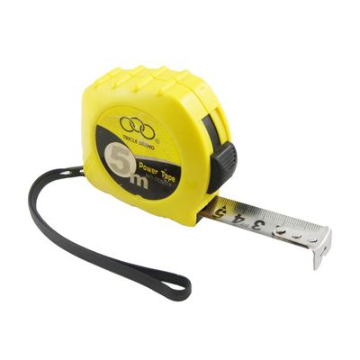 Aexit Yellow 5M Tools & Home Improvement Self Retractable Steel Ruler Tape Metric Measuring Tools Tape Measures for Carpenter