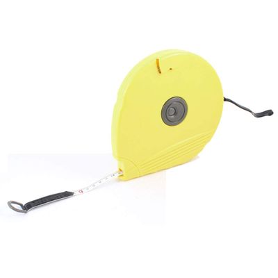 Aexit Yellow Shell Tools & Home Improvement 30M Metric Retractable Fiberglass Tape Tape Measures Measure Ruler