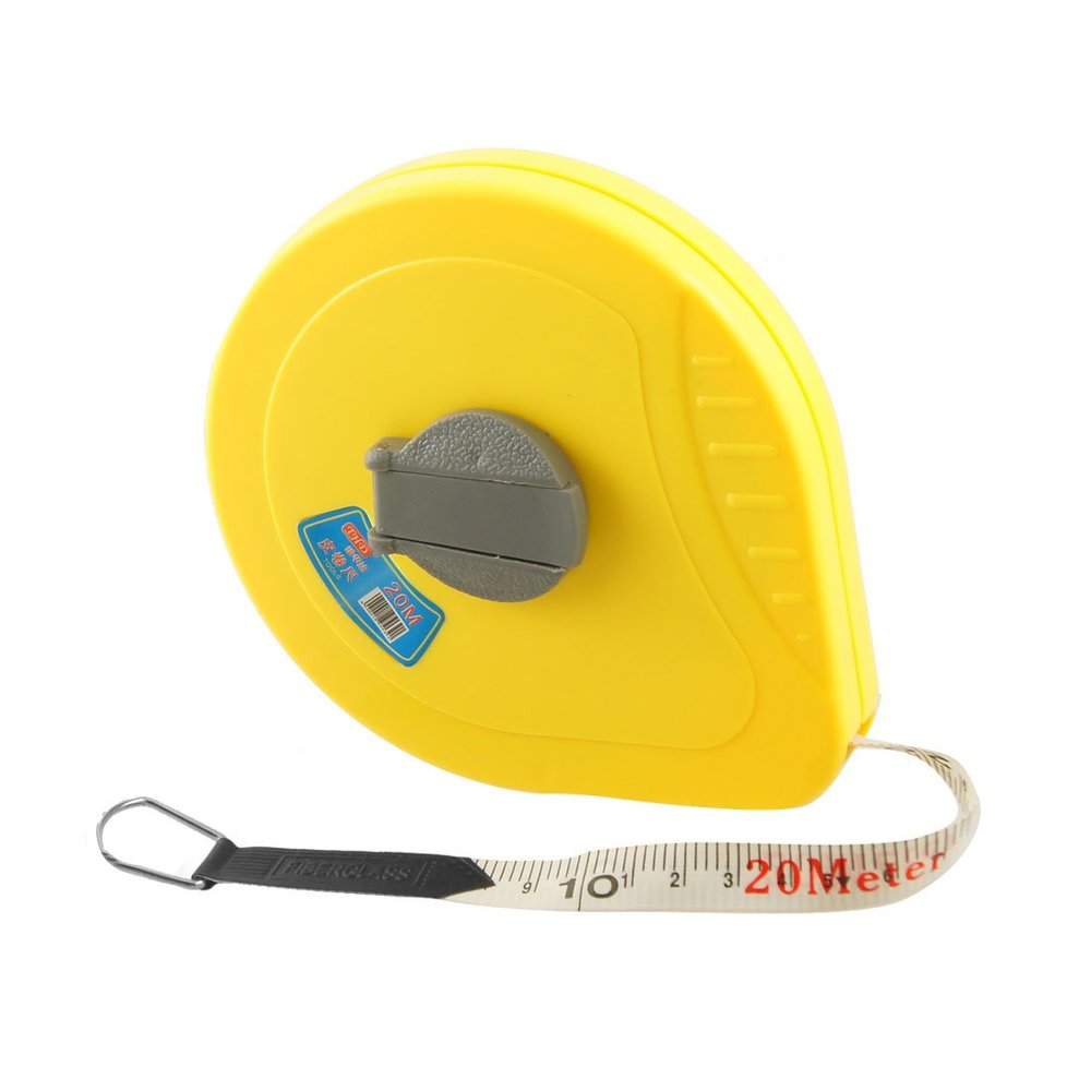 Aexit 20M Yellow Tools & Home Improvement Plastic Housing Soft Pull Tape Tape Measures Measuring Tool