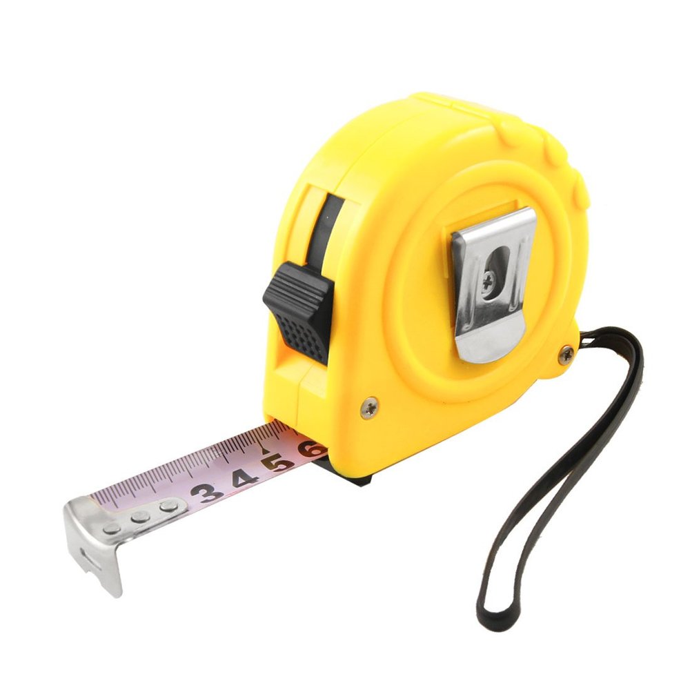 Aexit Yellow Plastic Tools & Home Improvement Shell Self Retractable Steel Metric Measure Tape 7.5M Tape Measures x 25mm