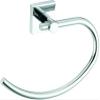 Nuk3y Vina Collection Contemporary Metal Towel Ring, Polished Chrome view 1