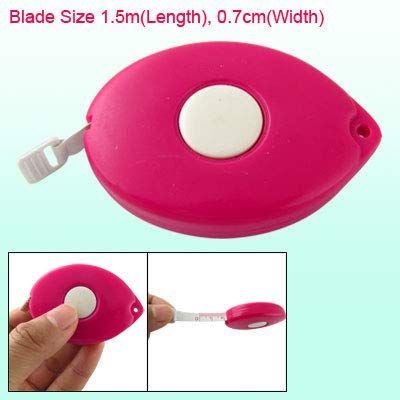 Aexit Fuchsia 1.5M Tools & Home Improvement Retractable Fish Shaped Measuring Tape Measures Tool Tape