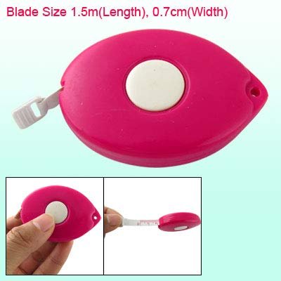 Aexit Fuchsia 1.5M Tools & Home Improvement Retractable Fish Shaped Measuring Tape Measures Tool Tape