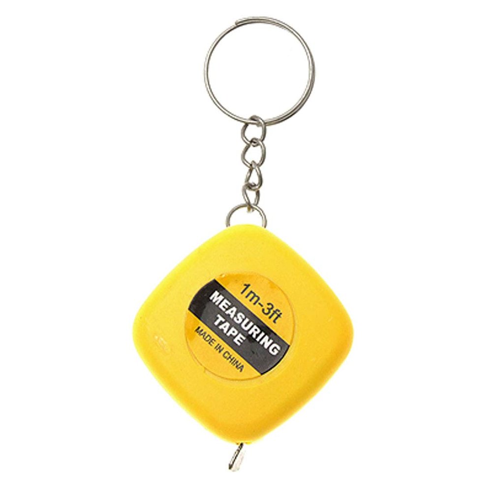 Aexit 94cm Meter Tools & Home Improvement Ruler Pendant Keyring Keychain Tape Measures Yellow