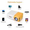 Mini Projector, Meer Portable Pico Full Color LED LCD Video Projector for Children Present, Video TV Movie, Party Game, Outdoor Entertainment with HDMI USB AV Interfaces and Remote Control view 2