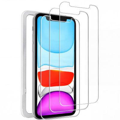 Mkeke Screen Protector for iPhone 11/XR, 3 Pack Tempered Glass
