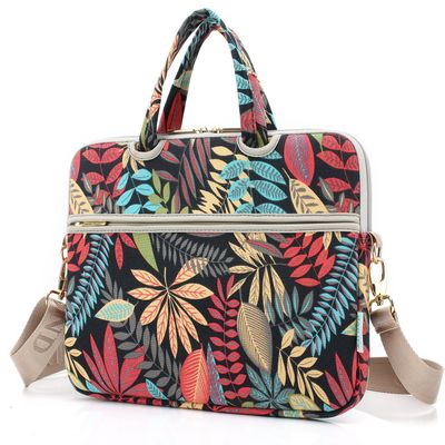 kayond Forest series Black Patten water-resistant Laptop Shoulder Messenger Bag Case Sleeve for 15 Inch 15.6 Inch Laptop