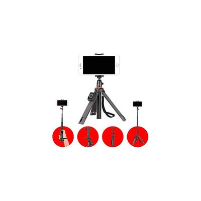 JOBY JB01550-BWW TelePod Mobile Tripod for Smartphone and Camera - Bluetooth Remote, Monopod, Selfie Stick, Vlogging, iPhone, Mirrorless, 360, Action Camera, Lights