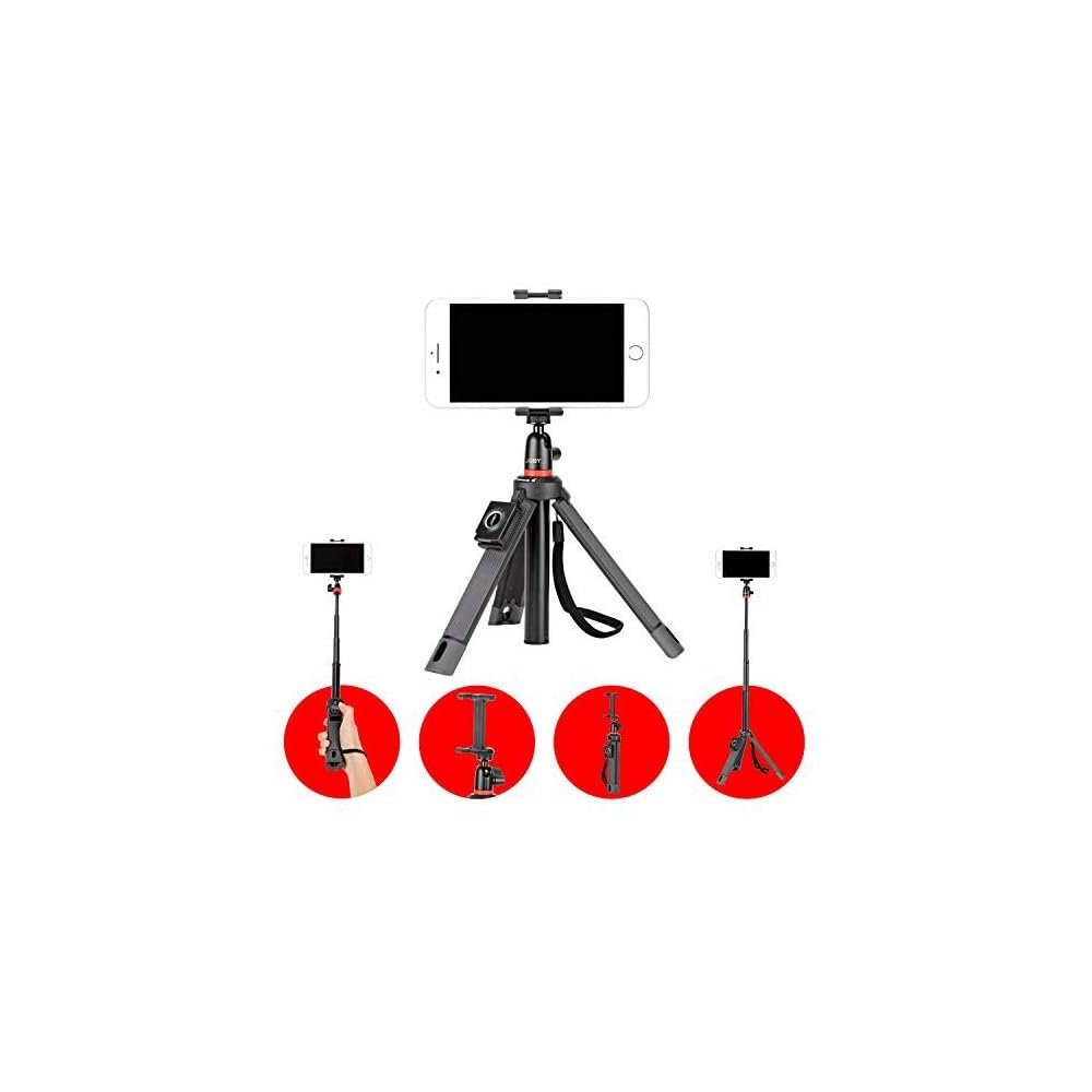 JOBY JB01550-BWW TelePod Mobile Tripod for Smartphone and Camera - Bluetooth Remote, Monopod, Selfie Stick, Vlogging, iPhone, Mirrorless, 360, Action Camera, Lights