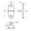 Cabin Swivel Hook Eye Lifetime Brass view 2