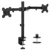 Mount-It! Dual Monitor Mount | Double Monitor Desk Stand | Two Heavy Duty Full Motion Adjustable Arms Fit 2 Computer Screens 17 19 20 21 22 24 27 Inch | VESA 75 100 | C-Clamp and Grommet Base view 1