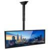 Mount-It Ceiling TV Mount Bracket, Fits 40 42 47 50 55 60 70 Inch Flat Panel Televisions, Adjustable Height Telescoping Tilt and Swivel, Mount on Vaulted Ceilings Up To VESA 600x400 (MI-509L), Black view 2