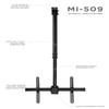 Mount-It Ceiling TV Mount Bracket, Fits 40 42 47 50 55 60 70 Inch Flat Panel Televisions, Adjustable Height Telescoping Tilt and Swivel, Mount on Vaulted Ceilings Up To VESA 600x400 (MI-509L), Black view 4