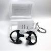 Tactical Mic 2 Right Small Black Flexible SEMI Custom Ear Mold Insert Rubber Gel EARPIECE Police Patrol Duty Gear view 1