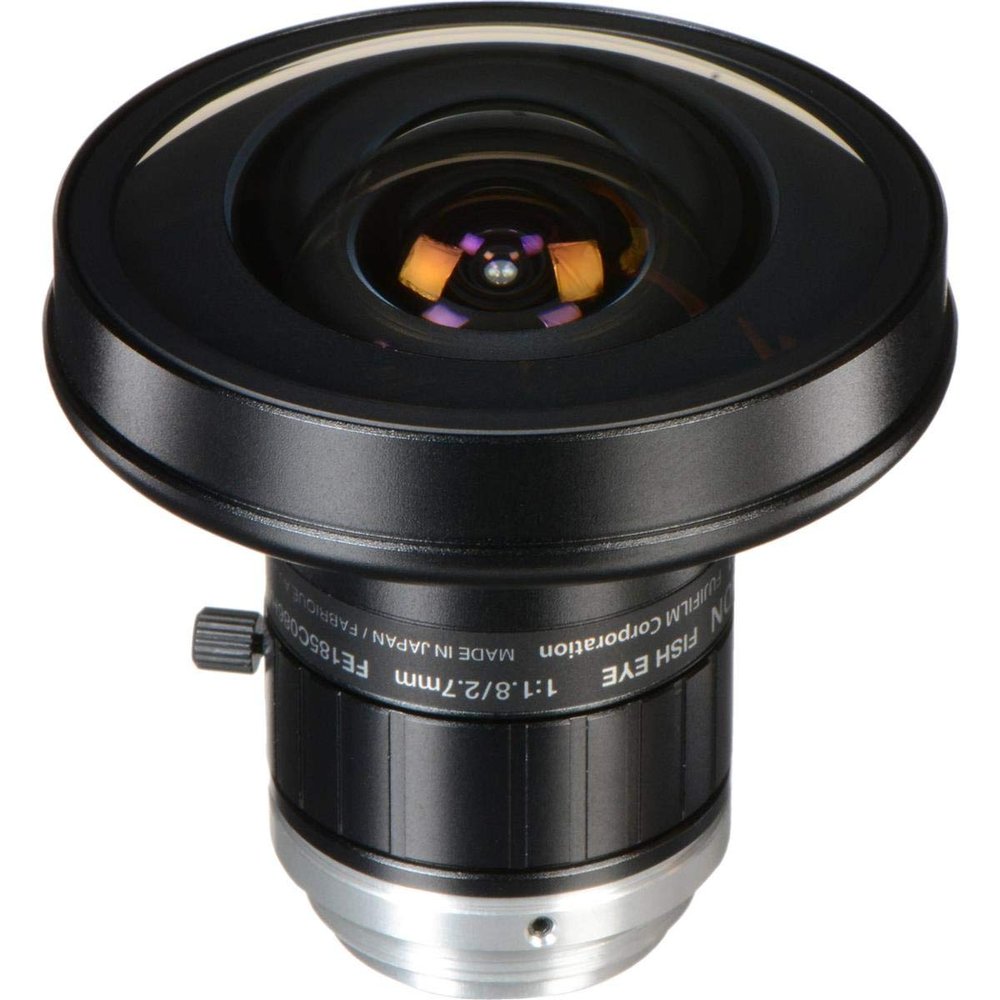 FUJINON FE185C086HA-1 1" C-Mount 2.7mm F/1.8 Manual Iris Fisheye Lens for 5MP Cameras
