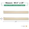 Flexible Cable Management Sleeve with Zipper - Extendable Cord Organizer System Wrap Wire Cable Cover Sleeve Holder, Keep Home & Office Clean Safe Protector for TV/Media, Beige, 39 Inches, 2 Pcs view 2