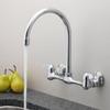 Homewerks 3190-40-CH-BC-Z Two Handle High-Arc Wallmount Kitchen Faucet view 3