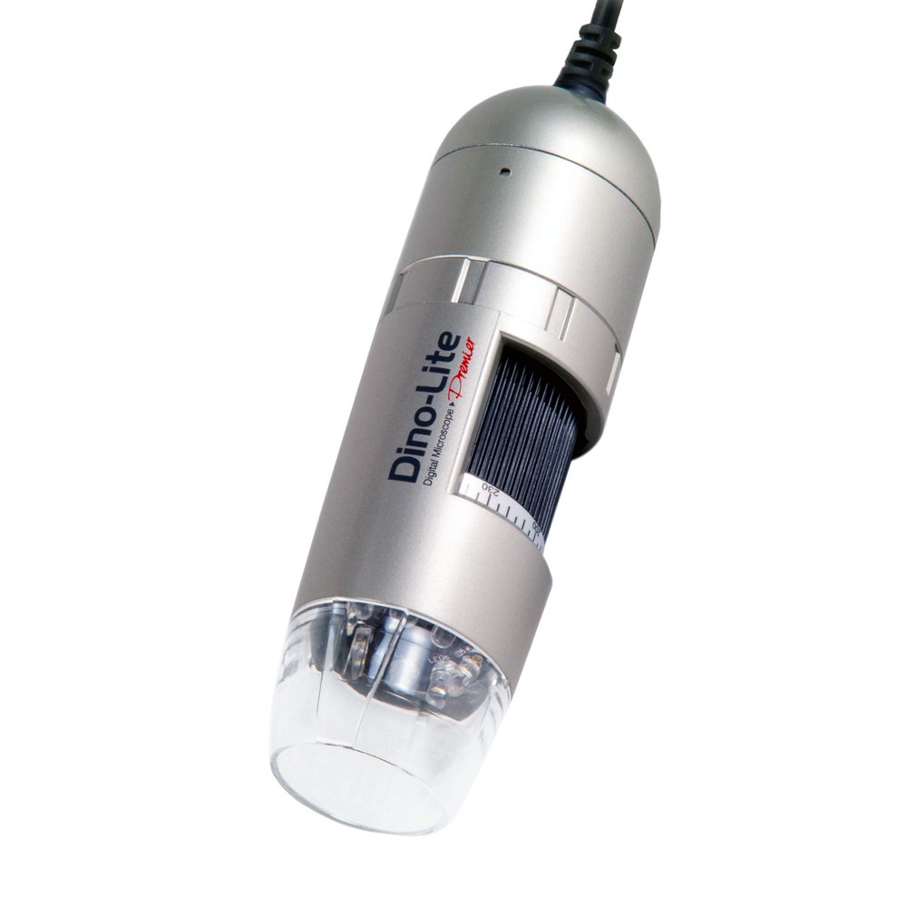 Dino-Lite USB Digital Microscope AM3111-0.3MP, 20x - 50x, 200x Optical Magnification, 8 LEDs, Windows/Mac Software Included