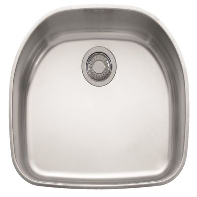 Franke PCX1102109 Prestige 22 1/4" x 19 7/8" x 9 1/16" 18 Gauge Undermount Single Bowl Stainless Steel Kitchen Sink