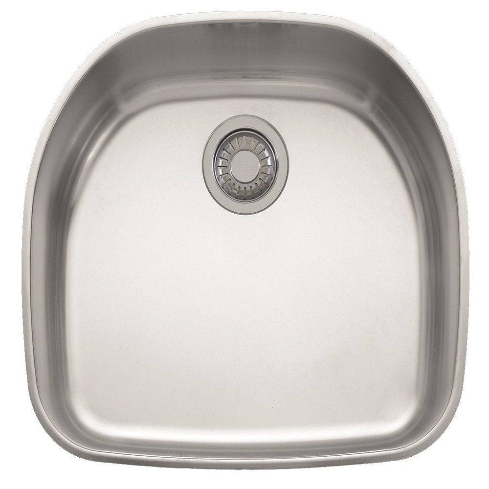 Franke PCX1102109 Prestige 22 1/4" x 19 7/8" x 9 1/16" 18 Gauge Undermount Single Bowl Stainless Steel Kitchen Sink