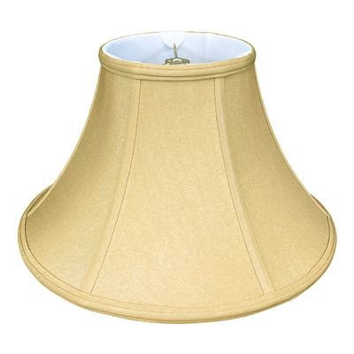 Royal Designs Shallow Bell Basic Lamp Shade, Antique Gold, 8.5 x 16 x 10.25