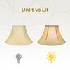 Royal Designs Shallow Bell Basic Lamp Shade, Antique Gold, 8.5 x 16 x 10.25 view 3