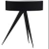 Versanora Romanza Modern LED Tripod Floor Lamp Tall Standing Light with Drum Shade Metal Legs for Living Room Study Reading Bedroom Home Office, 60 inch Height, Matte Black view 4