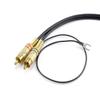 CablesOnline 3ft 7-Pin Din Female to 2-RCA Male Professional Premium Audio Cable, Black w/Ground Cable Pin for Bang & Olufsen, Naim, Quad...Stereo Systems (BO-T103K) view 2