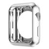 Leotop Compatible with Apple Watch Case 44mm 40mm, Soft Flexible TPU Plated Protector Bumper Shiny Cover Lightweight Thin Guard Shockproof Frame Compatible for iWatch Series 6 5 4 SE (Silver, 44mm) view 1