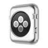 Leotop Compatible with Apple Watch Case 44mm 40mm, Soft Flexible TPU Plated Protector Bumper Shiny Cover Lightweight Thin Guard Shockproof Frame Compatible for iWatch Series 6 5 4 SE (Silver, 44mm) view 3